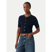 Tommy Hilfiger Pletena jopica Summer WW0WW50070 Mornarsko modra Slim Fit