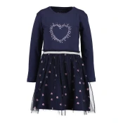 BLUE SEVEN Obleka temno modra/svetlo roza/srebrna