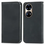 Črna Elegantna Flip torbica (Huawei P50 Pro)