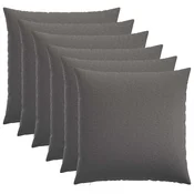 vidaXL Prevleka za blazino 6 kos HEERLEN Svetlo siva 65 x 65 cm Blago