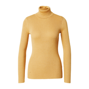 Pulover Lauren Ralph Lauren za žene, boja: žuta, lagani, s dolčevitom