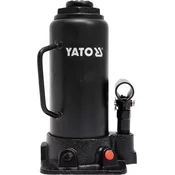 YATO Hidravlični avto jack Yato YT-17005, kapaciteta 12000 kg, višina dviga do 46,5 cm, črna barva, prenosni z ročajem.