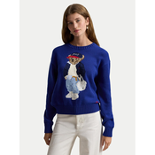 Polo Ralph Lauren Pulover 211A96238001 Modra Relaxed Fit