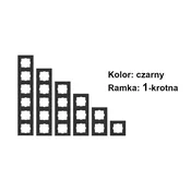 Panasonic Enojni okvir, NOVELLA črna