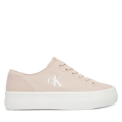 Superge Calvin Klein Jeans Vulc Flatform Low Canvas Mg YW0YW01763 Roza