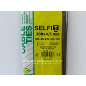 Kabelske vezice rjave 200x4,5 mm - SapiSelco (1 pak/100 kos) SEL.15.223