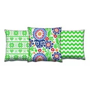 Opviq Set 3 jastuka 43x43cm Šareni