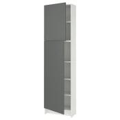 KNOXHULT Visoki ormaric s vratima, tamnosiva, 60x31x228 cm