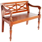 shumee Batavia klop 98 cm trden mahagonij temno rjava