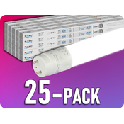 V-TAC LED cev visoke svetilnosti T8, 7W, G13, NANO plastika, 60cm/25-PACK! Farba svetla: Dnevna bela