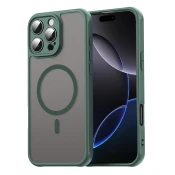 Hibridni ovitek HaloFrost II MagSafe za iPhone 16 Pro Max - green
