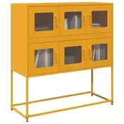Vidaxl vidaXL Omarica gorčična 100,5x39x107 cm hladno valjano jeklo