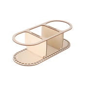 AtmoWood Ovalni organizator za kvačkanje - 3 predelki