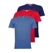 U.S. POLO ASSN. Majica mornarska/dimno modra/krvavo rdeča