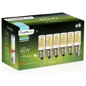 LUMILED 6x LED žarnica E14 cevasta T25 5W = 40W 470lm 6500K hladno 320°
