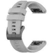 Univerzalen silikonski pas Techsuit QuickFit W060 22mm za pametne ure - siv