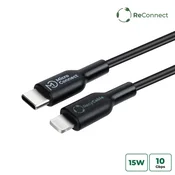 shumee Microconnect ECO-USB3.1CL2 Lightning kabel 2 m črne barve