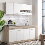 Homestyle4U Kuhinjski element, 80x180x51,5 cm, bela