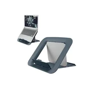 Leitz COSY Ergo stalak za laptop, baršunasto siva, za laptope od 13 do 17 inca