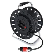 DOK PODALJŠEK NA KOLUTNI 25M 4x230V/16A GUMIJASTI KABEL 3x2,5MM2