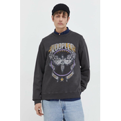 Bombažen pulover The Kooples moška, siva barva
