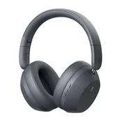 BASEUS BASS 35 MAX Bluetooth slušalice STEREO v5.3, s aktivnim poništavanjem buke + Type-C kabel za napajanje, tamnosiva A00070800821-00
