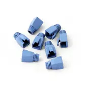 Kink Protection Sleeves, for RJ45 Modular plugs color blue, for cables up to 7.5mm diameter, 10 pieces