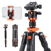 K&F D255C4+BH-28L Carbon Fiber Tripod