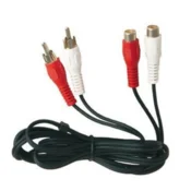 GSC AUDIO Kabl 2RCA MUŠKI NA 2RCA ŽENSKI 2.5M