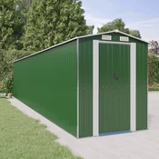 Vrtno spremište zeleno 192x938x223 cm od pocincanog celika