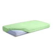 BabyMatex Frotirna rjuha z elastiko PREMIUM 70x140x10 zelena