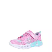 SKECHERS Superge INFINITE HEART LIGHTS  nebeško modra / eozin / pastelno roza / srebrna