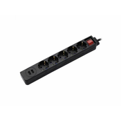 HAMA Distributer Sa 5 Uticnica I 2 USB Porta/ Crni