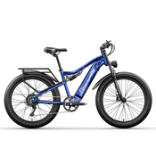 Shengmilo Električna kolesa Shengmilo MX03, polnovzmeteno električno kolo, 48V15AH, 1000 W, 7 prestav, modro, (20613678)