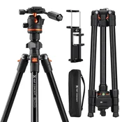 K&F Aluminum Compact Camera Tripod O234A3+BH-36