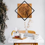 Wallity Zidna dekoracija Tree 2, 54x54 cm, Smede boje