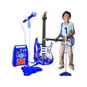 KRUZZEL otroški set LED električne kitare mikrofona in ojače