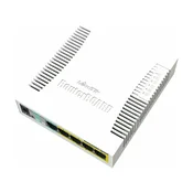 MIKROTIK mrežno stikalo RB260GSP CSS106-1G-4P-1S, 5-port