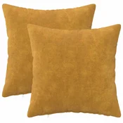 vidaXL Prevleka za blazino 2 pcs HEERLEN Rumena 35 x 35 cm Mikrofibra