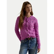 Polo Ralph Lauren Pletena jopica 211972104510 Roza Slim Fit