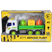 Dječja igračka Moni Toys - Kontejnerski kamion i dizalica, 1:16