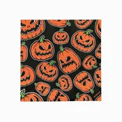 Oh Yeah! Papirnati prtički – Halloweenske buče, 33 x 33 cm, 30 kosov