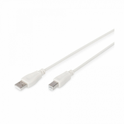 Digitus kabel USB A-B 3m siv dvojno oklopljen
