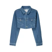 Bershka Prehodna jakna moder denim