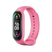OEM Silikonski pasek za XIAOMI Mi Band 5/6/7, roza (06)