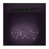 Eglo 390436 - LED zatemljiv lestenec na kablu ADRADOS 8xLED/4,2W/230V črna/prozorna