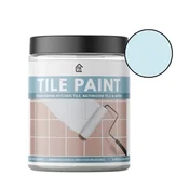 Smania TilePaint Premium premaz za keramične ploščice (300 g), barva za ploščice v kopalnici in kuhinji, samonivelirni keramični premaz modra