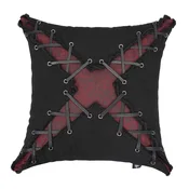 Vzglavnik DEVIL FASHION - punk črno-rdeč - LS006