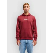 Quiksilver Fineline moški pulover s kapuco oxblood red