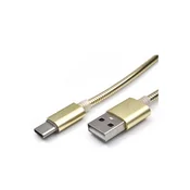 KETTZ Kabl USB Tip C 1m CAB-K010 Metalni Gold